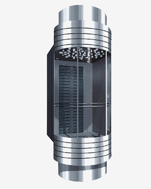 Ascensore di osservazione commerciale di forma rotonda